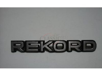 Opel Rekord D / Opel Rekord E - Emblema traseiro (REKORD)