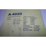 Toyota Celica I - Filtro de ar