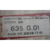 Citroen GS - Vidro farolim traseiro esquerdo (SEIMA)