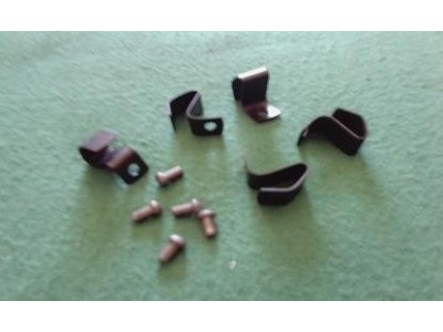 VW Carocha 55-65 - Jogo de 5 molas fixação tampão roda com rebites