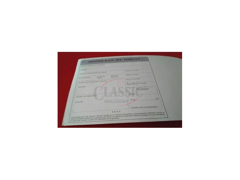 Nissan - Manual do condutor (CARNET DE GARANTIA)