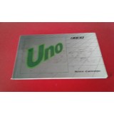 Fiat Uno Turbo - Manual do condutor