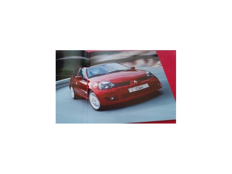 Renault Clio II - Catálogo de lançamento