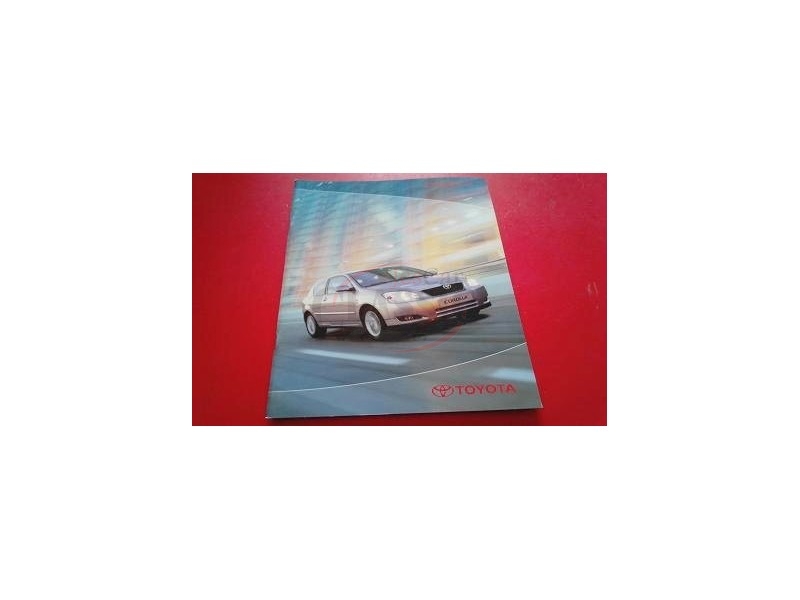 Toyota Corolla IX - Catálogo de lançamento