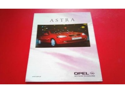 Opel Astra G - Catálogo de lançamento