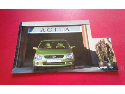 Opel Agila - Catálogo de lançamento