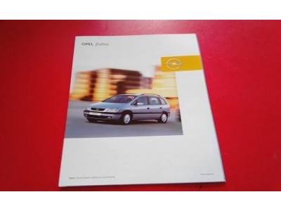 Opel Zafira A - Catálogo de lançamento