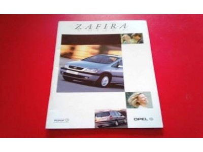 Opel Zafira A - Catálogo de lançamento