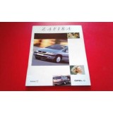 Opel Zafira A - Catálogo de lançamento