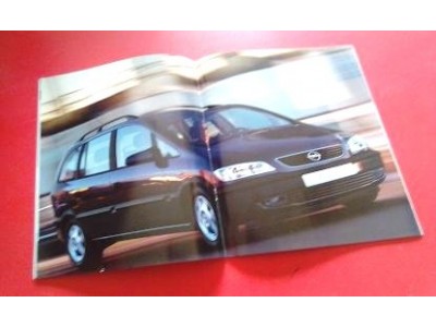 Opel Zafira A - Catálogo de lançamento