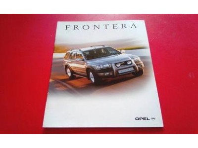 Opel Frontera B - Catálogo de lançamento