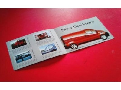 Opel Vivaro - Catálogo de lançamento