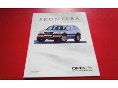 Opel Frontera B - Catálogo de lançamento
