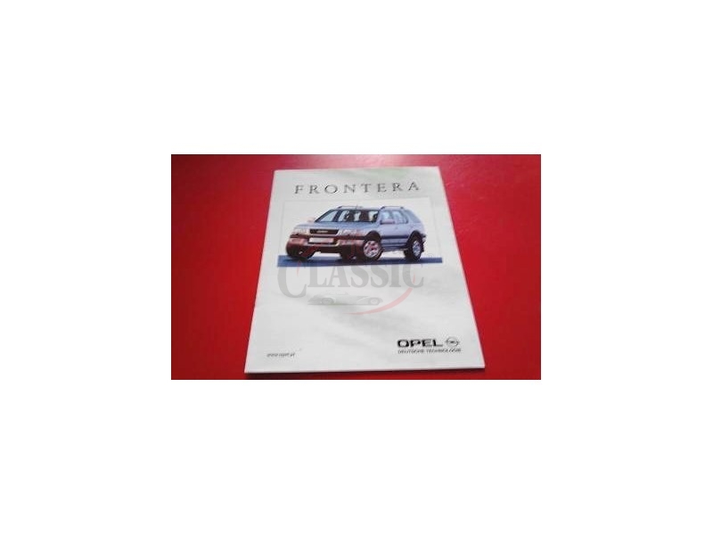 Opel Frontera B - Catálogo de lançamento