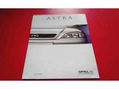 Opel Astra G - Catálogo de lançamento