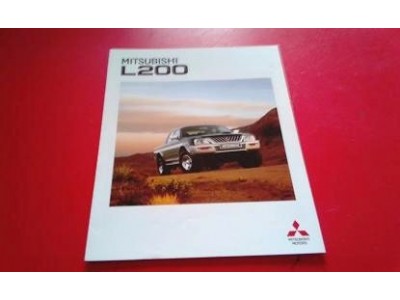 Mitsubishi L200 - Catálogo de lançamento