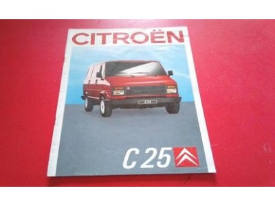 Citroen C25 - Catálogo de lançamento