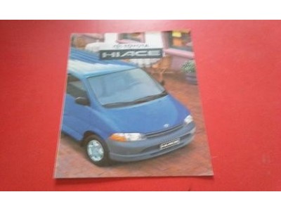 Toyota Hiace IV - Catálogo de lançamento