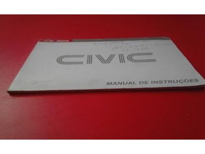 Honda Civic (EF) / Honda CRX II - Manual do condutor
