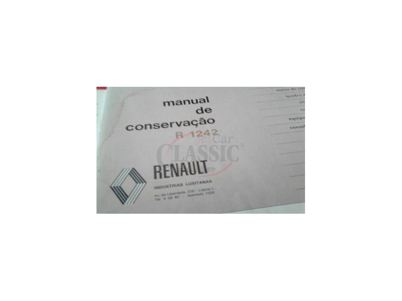 Renault 5 - Manual do condutor (Manual de Conservação)