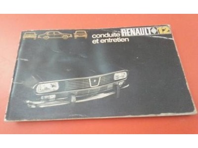 Renault 12 - Manual do condutor (Conduite et entretien)
