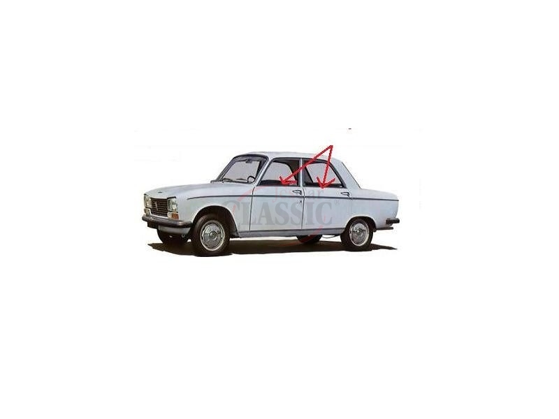 Peugeot 304 - Friso embelezador da porta junto ao vidro (710mm)