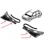 Renault Clio I - Mola de fixação e guia para grelha curcuvan