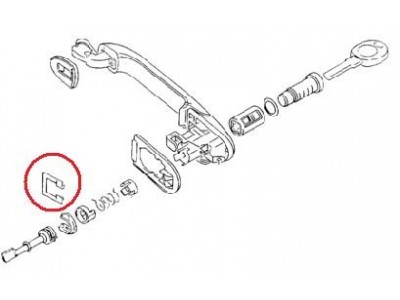 VW Corrado - Freio de fechadura