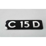 Citroen C15 - Emblema traseiro (C15 D)