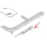 VW Golf III - Guia esquerda do tecto abrir