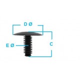 Citroen / Peugeot / Renault - Mola de fixação para guarnições