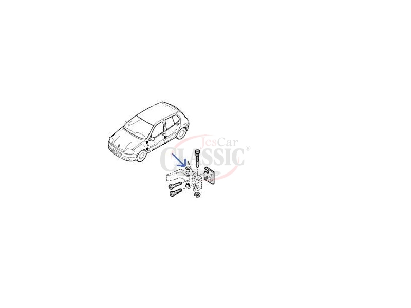 Renault - Casquilho da dobradiça porta para cavilha