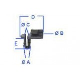 Peugeot 504 - Mola de fixação para tirante fechadura