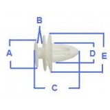 Fiat 127 / Fiat 128 - Mola de fixação para guarnições interiores