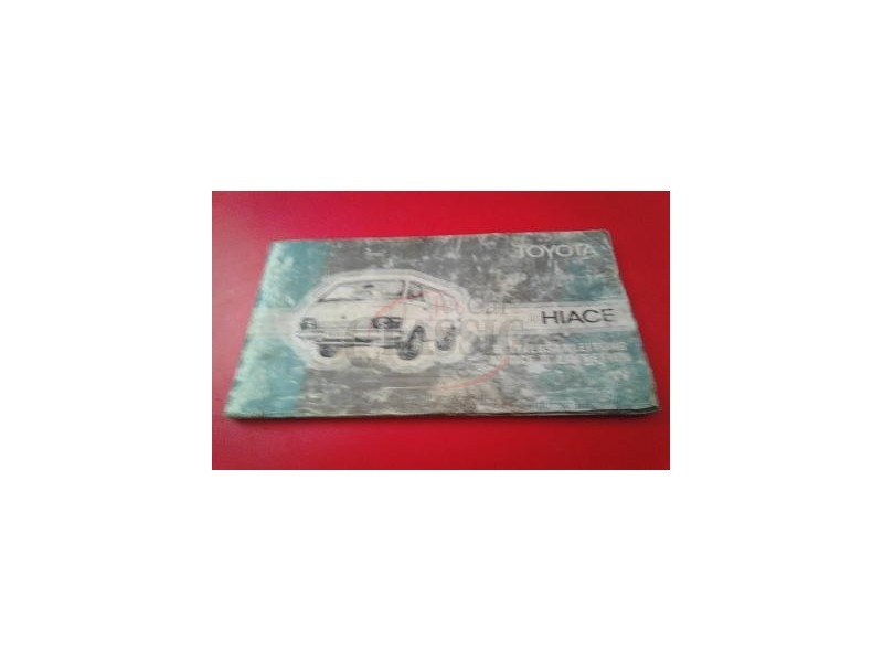 Toyota Hiace LH11 / Toyota Hiace LH20 - Manual do condutor