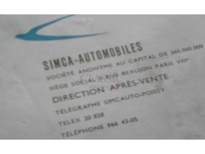 Simca 900 - Manual do condutor (Service Simca)