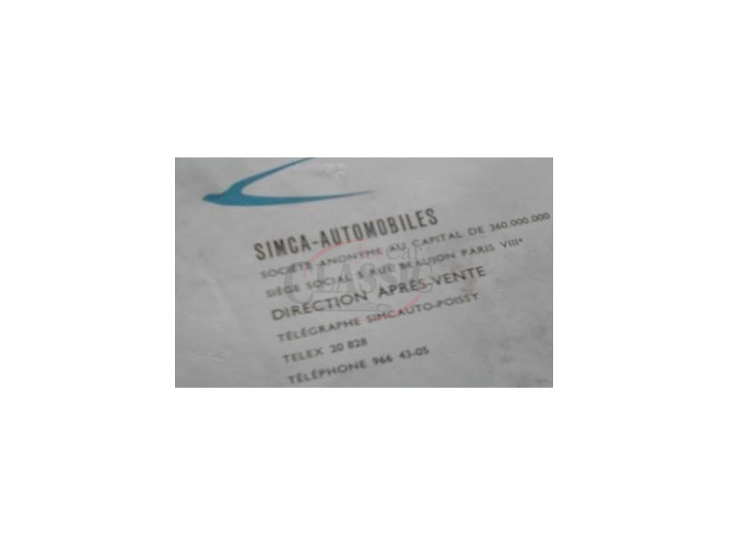 Simca 900 - Manual do condutor (Service Simca)