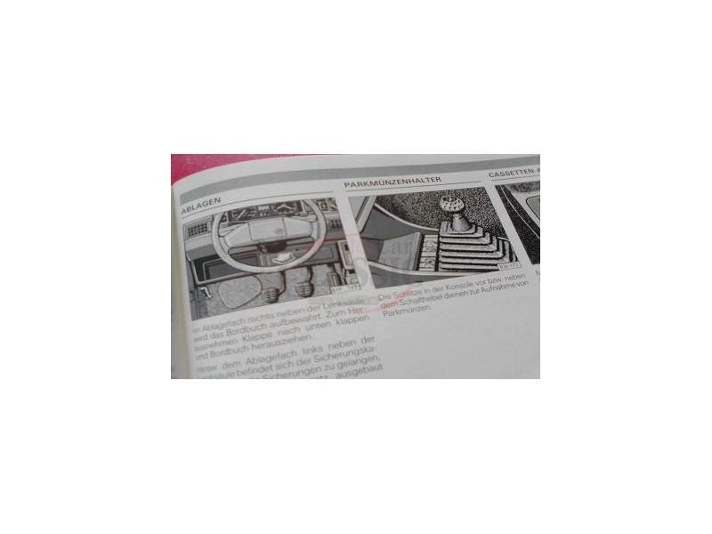 VW Golf II - Manual do condutor - (Betriebsanleitung)