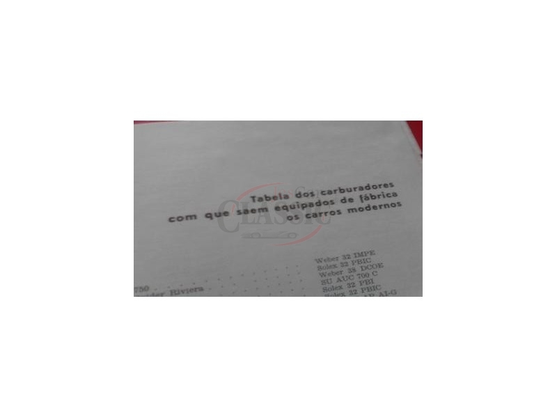 Carburador - Livro de técnicas de CARBURADORES