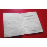 Peugeot 404 Pick-up - Manual do condutor