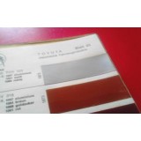 Toyota - Catálogo de cores tintas
