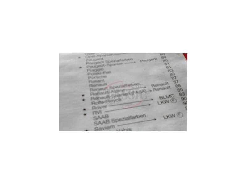 Multimarcas - Catálogo de cores tintas (STANDOX)