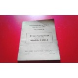 Compressor - Manual de instruções (Mod. D 201-R)