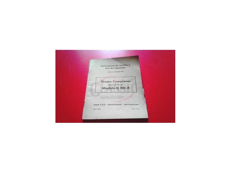 Compressor - Manual de instruções (Mod. D 201-R)