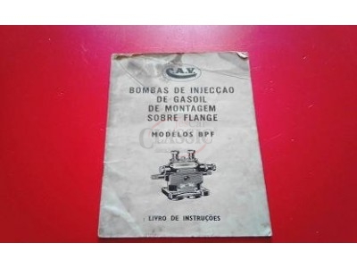 Livro de instruções - Bombas de injecção C.A.V (Mod. B P F)