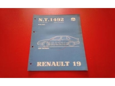 Renault 19 I - Manual de oficina sistema travões (N.T. 1492)