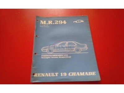 Renault 19 I Chamade - Manual de oficina