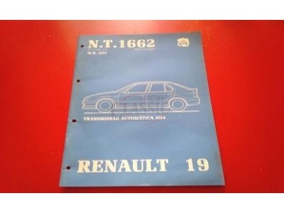 Renault 19 I - Manual de oficina (Transmissão - N.T. 1662)