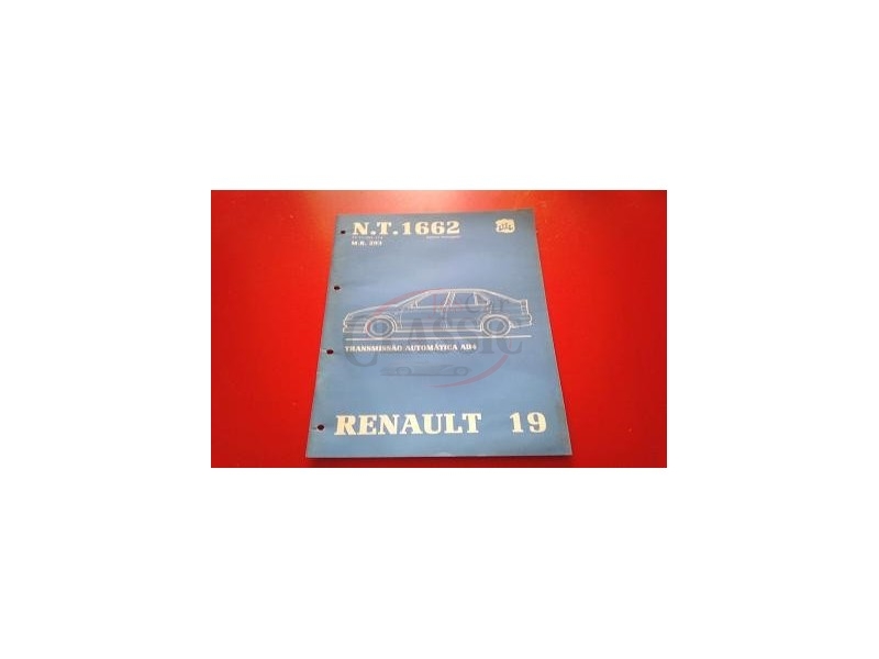 Renault 19 I - Manual de oficina (Transmissão - N.T. 1662)