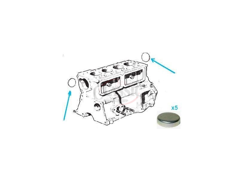 Mini 1275 - Rela do bloco motor (Ø 33.60)